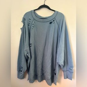 Aerie distressed sweatshirt size XXL